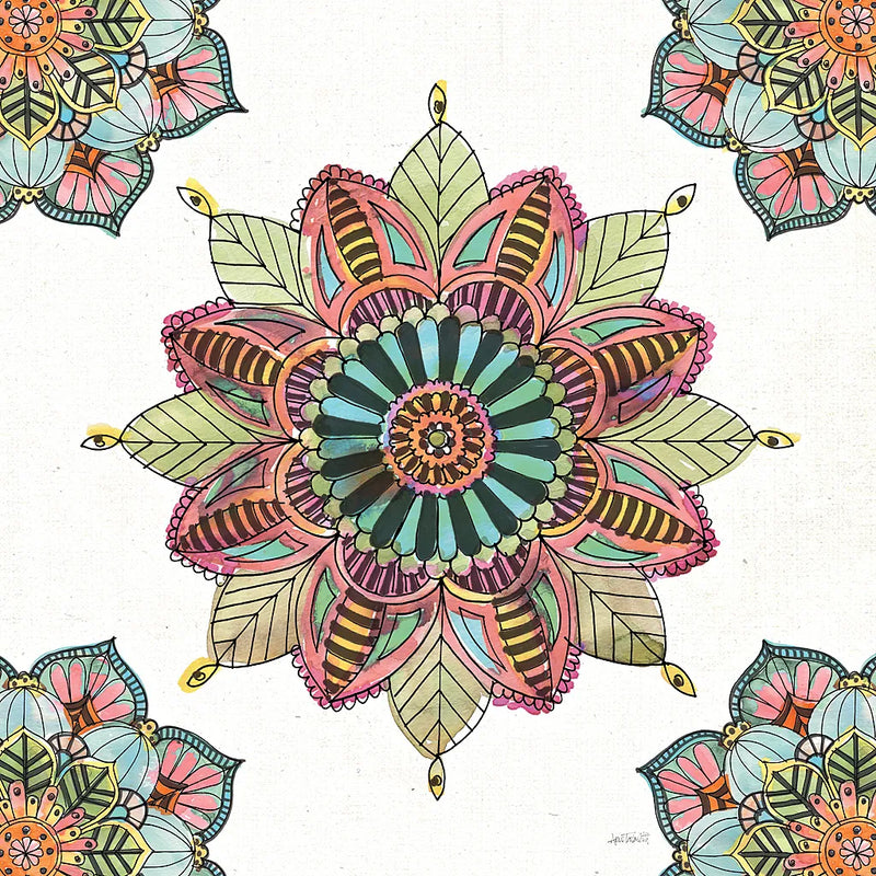 Mandala Morning VI by Anne Tavoletti. SKU 34830a. Archival Giclee Fine art print for wall decor.
