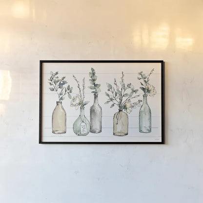 Modern Farmhouse I by Anne Tavoletti. shown as a paper print in a black flame. Available as a archival giclee rolled canvas, fine art paper, or poster print. SKU 47334i.