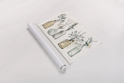 Modern Farmhouse I Amber by Anne Tavoletti. shown as a rolled paper print. Available as archival giclee rolled canvas, fine art paper, or poster print. SKU 56169i.