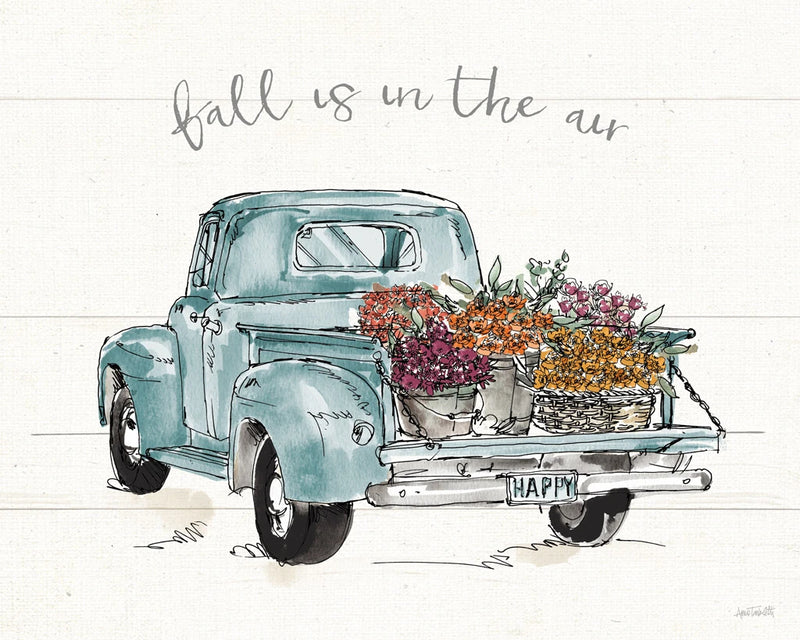 Modern Farmhouse IX Blue Truck by Anne Tavoletti
