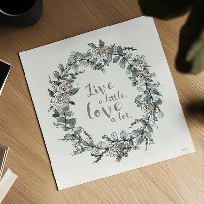 Modern Farmhouse VI Live by Anne Tavoletti. Shown as a detailed flat fine art print, highlighting archival giclee quality. Available as an archival giclee rolled canvas, fine art paper, or poster print. SKU 49776a.