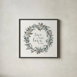 Modern Farmhouse VI Live by Anne Tavoletti. Shown in a sleek black glass frame for a contemporary gallery look. Available as an archival giclee rolled canvas, fine art paper, or poster print. SKU 49776a.
