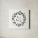 Modern Farmhouse VI Live by Anne Tavoletti. Shown in a crisp white glass frame for a clean and minimalist style. Available as an archival giclee rolled canvas, fine art paper, or poster print. SKU 49776a.