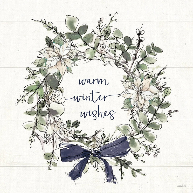 Modern Farmhouse VII Christmas Navy Bow by Anne Tavoletti. SKU 59713a. Archival Giclee Fine art print for wall decor.