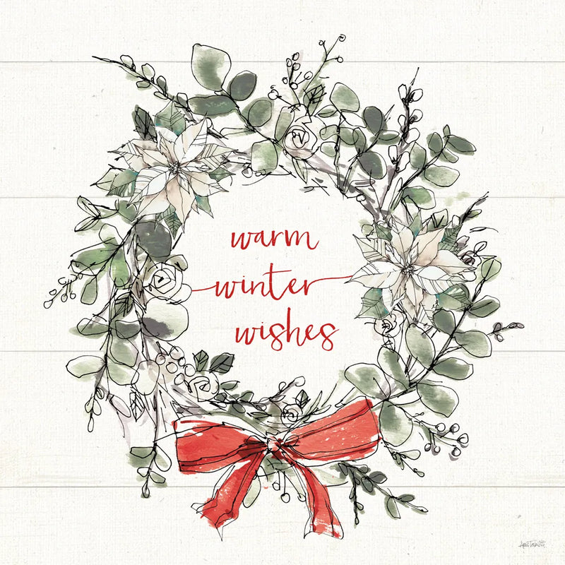 Modern Farmhouse VII Christmas White by Anne Tavoletti. SKU 67998a. Archival Giclee Fine art print for wall decor.