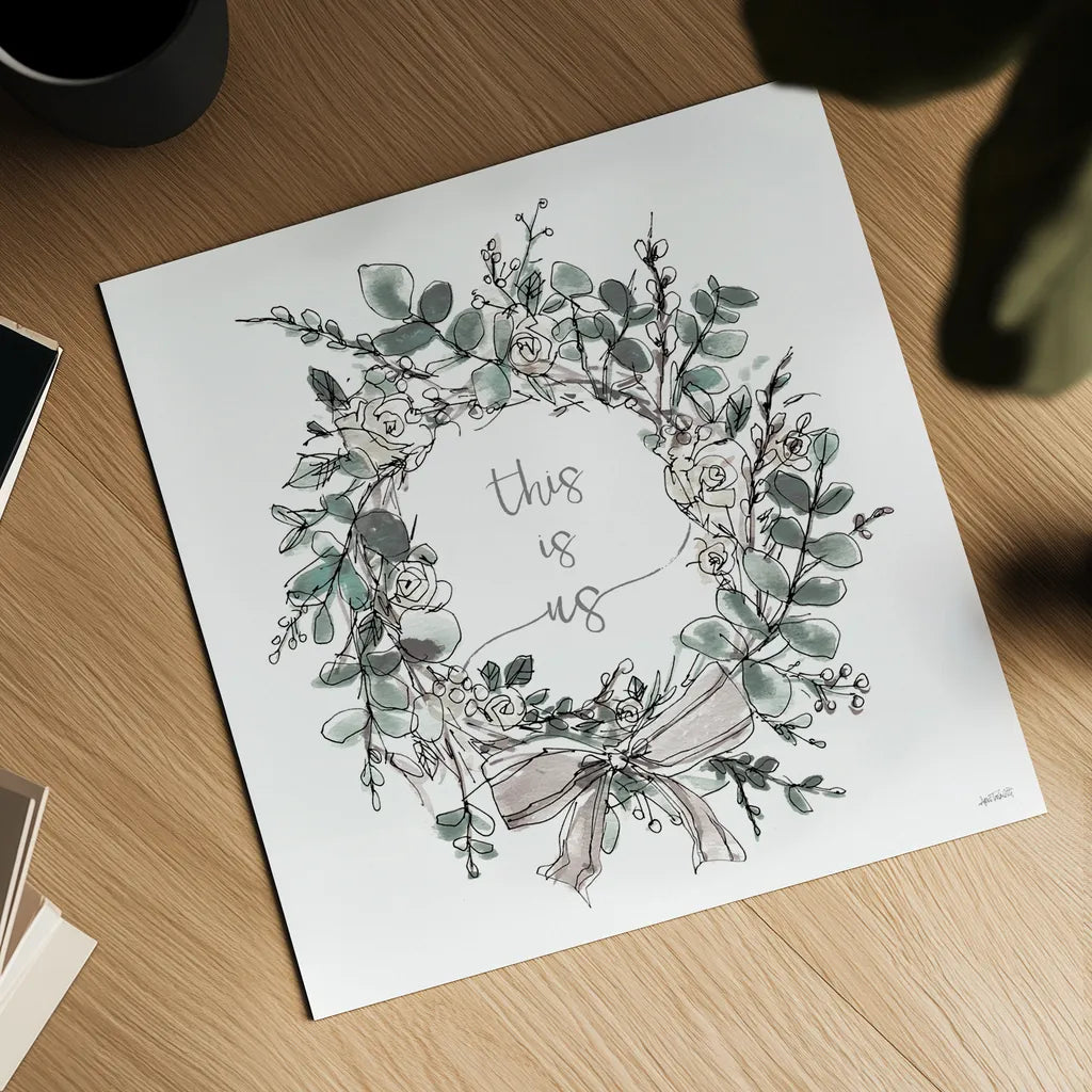 Modern Farmhouse VII on White by Anne Tavoletti. Shown as a detailed flat fine art print, highlighting archival giclee quality. Available as an archival giclee rolled canvas, fine art paper, or poster print. SKU 49966a.