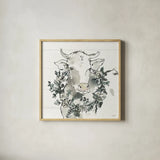 Modern Farmhouse XII by Anne Tavoletti. Shown in a natural wood glass frame for a timeless modern aesthetic. Available as an archival giclee rolled canvas, fine art paper, or poster print. SKU 47345a.