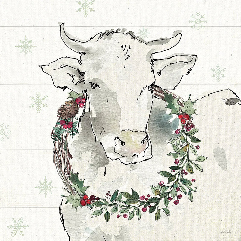Modern Farmhouse XII Christmas by Anne Tavoletti. SKU 48235a. Archival Giclee Fine art print for wall decor.