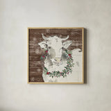 Modern Farmhouse XII Walnut by Anne Tavoletti. Shown in a natural wood glass frame for a timeless modern aesthetic. Available as an archival giclee rolled canvas, fine art paper, or poster print. SKU 57901a.