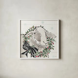 Modern Farmhouse XIII Christmas by Anne Tavoletti. Shown in a crisp white glass frame for a clean and minimalist style. Available as an archival giclee rolled canvas, fine art paper, or poster print. SKU 57980a.