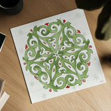 Modern Farmhouse XV Christmas by Anne Tavoletti. Shown as a detailed flat fine art print, highlighting archival giclee quality. Available as an archival giclee rolled canvas, fine art paper, or poster print. SKU 48238a.
