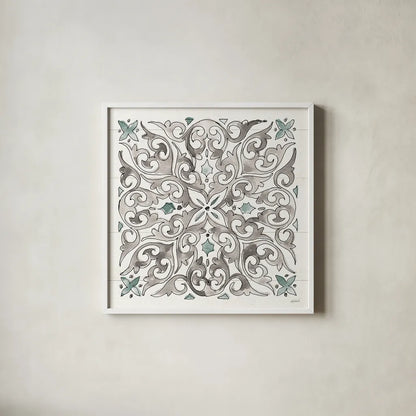 Modern Farmhouse XVI by Anne Tavoletti. Shown in a crisp white glass frame for a clean and minimalist style. Available as an archival giclee rolled canvas, fine art paper, or poster print. SKU 47349a.