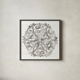 Modern Farmhouse XVII by Anne Tavoletti. Shown in a sleek black glass frame for a contemporary gallery look. Available as an archival giclee rolled canvas, fine art paper, or poster print. SKU 47350a.