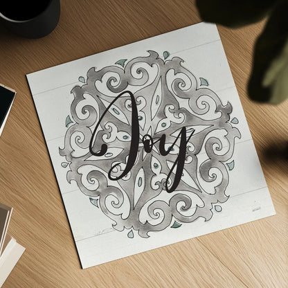 Modern Farmhouse XVII Joy by Anne Tavoletti. Shown as a detailed flat fine art print, highlighting archival giclee quality. Available as an archival giclee rolled canvas, fine art paper, or poster print. SKU 49239a.