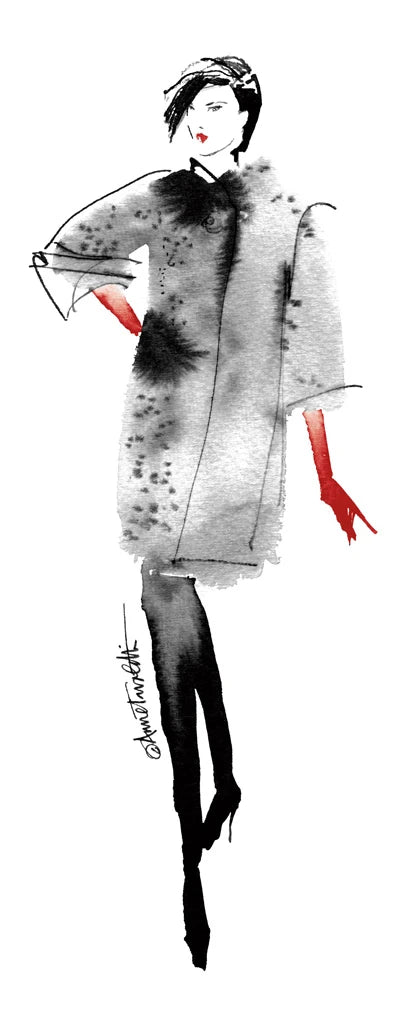 Modern Fashion II Red Crop by Anne Tavoletti