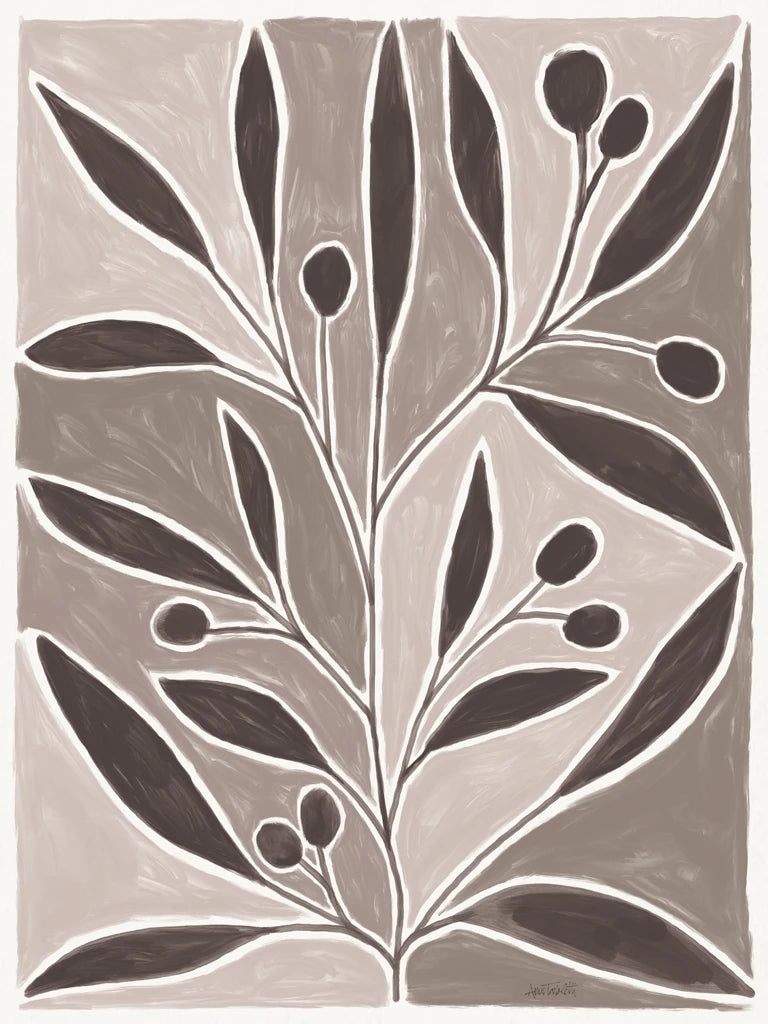 Modern Leaf Neutral by Anne Tavoletti