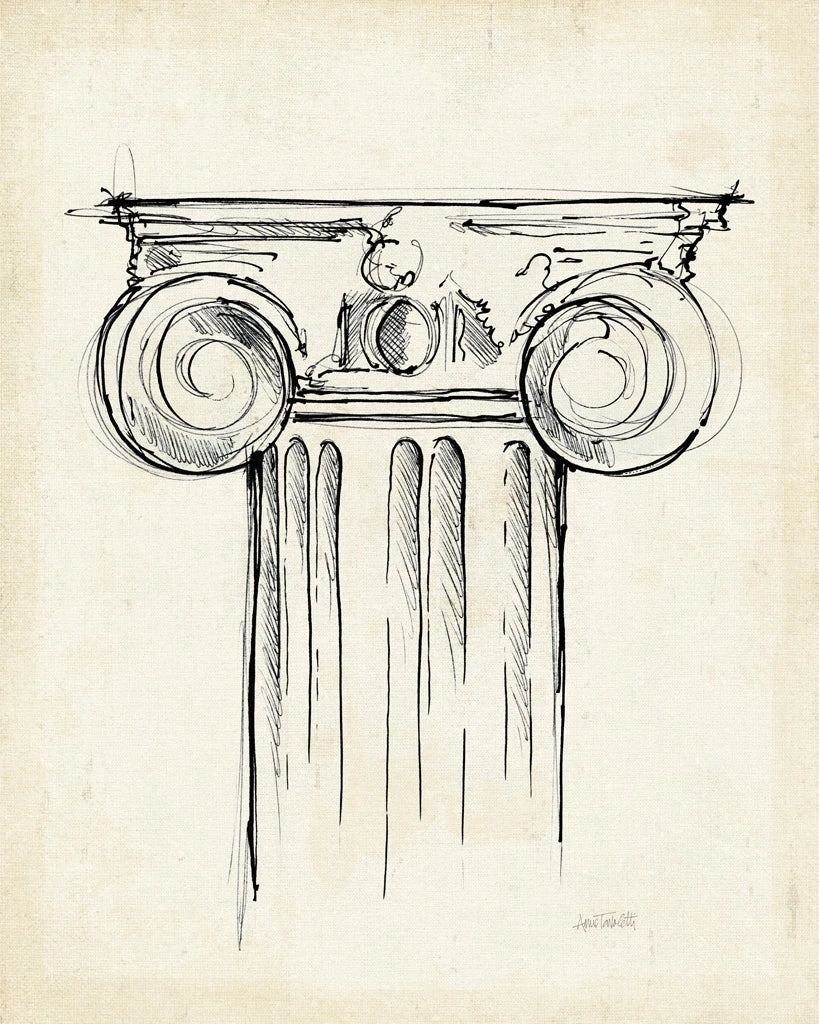 Museum Sketches VII Off White by Anne Tavoletti