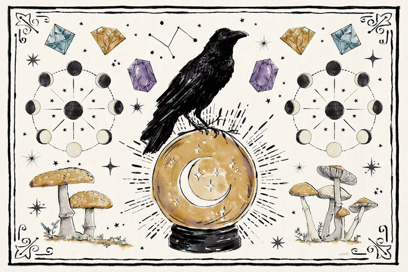 Mystic Moon I by Anne Tavoletti. SKU 83354i. Archival Giclee Fine art print for wall decor.