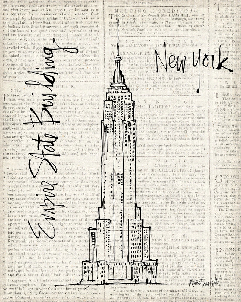 NY City Sketches II by Anne Tavoletti
