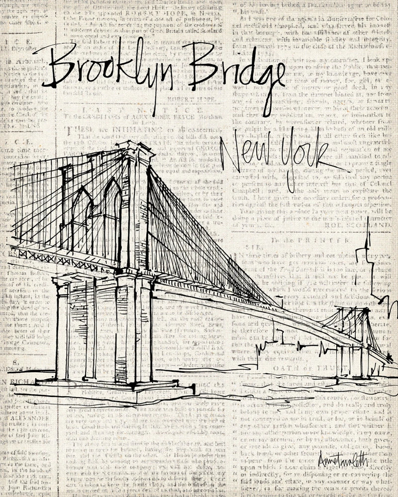 NY City Sketches III by Anne Tavoletti