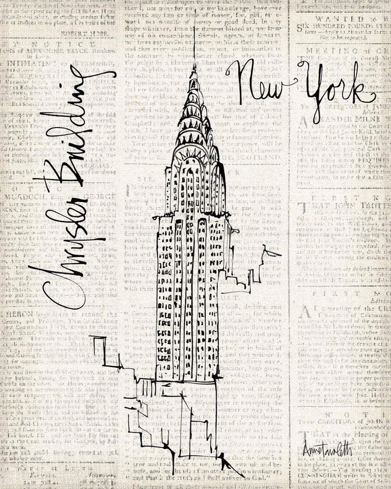 NY City Sketches IV by Anne Tavoletti
