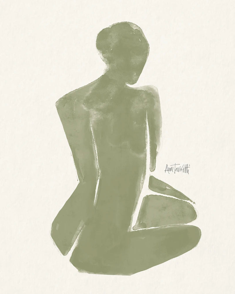 Neutral Nudes I Sage by Anne Tavoletti