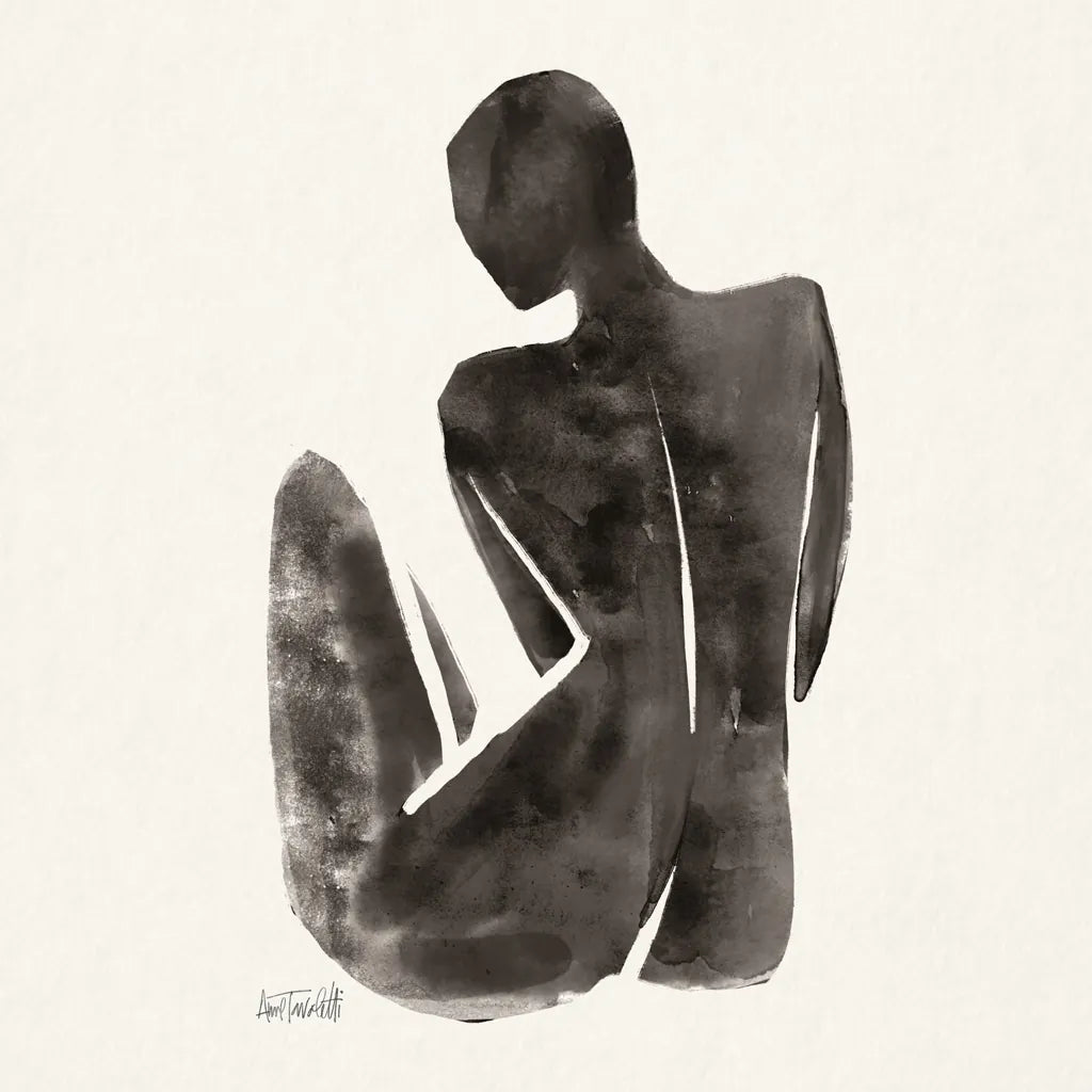 Neutral Nudes II Sq by Anne Tavoletti. SKU 80608a. Archival Giclee Fine art print for wall decor.