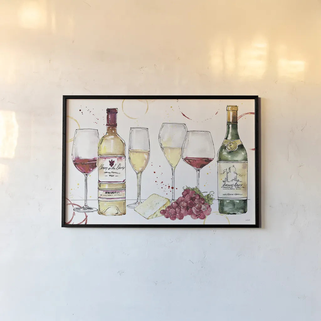 Oaked and Aged I by Anne Tavoletti. shown as a paper print in a black flame. Available as a archival giclee rolled canvas, fine art paper, or poster print. SKU 52233i.