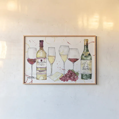 Oaked and Aged I by Anne Tavoletti. shown as a paper print in a natural frame. Available as a archival giclee rolled canvas, fine art paper, or poster print. SKU 52233i.