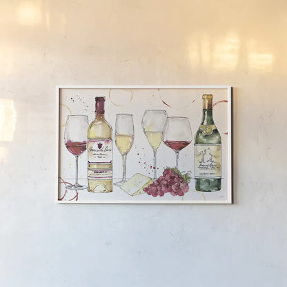 Oaked and Aged I by Anne Tavoletti. shown as a paper print in a white frame. Available as a archival giclee rolled canvas, fine art paper, or poster print. SKU 52233i.
