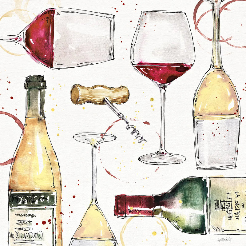 Oaked and Aged III by Anne Tavoletti. SKU 52235a. Archival Giclee Fine art print for wall decor.