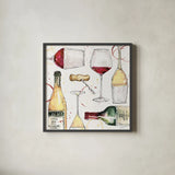 Oaked and Aged III by Anne Tavoletti. Shown in a sleek black glass frame for a contemporary gallery look. Available as an archival giclee rolled canvas, fine art paper, or poster print. SKU 52235a.