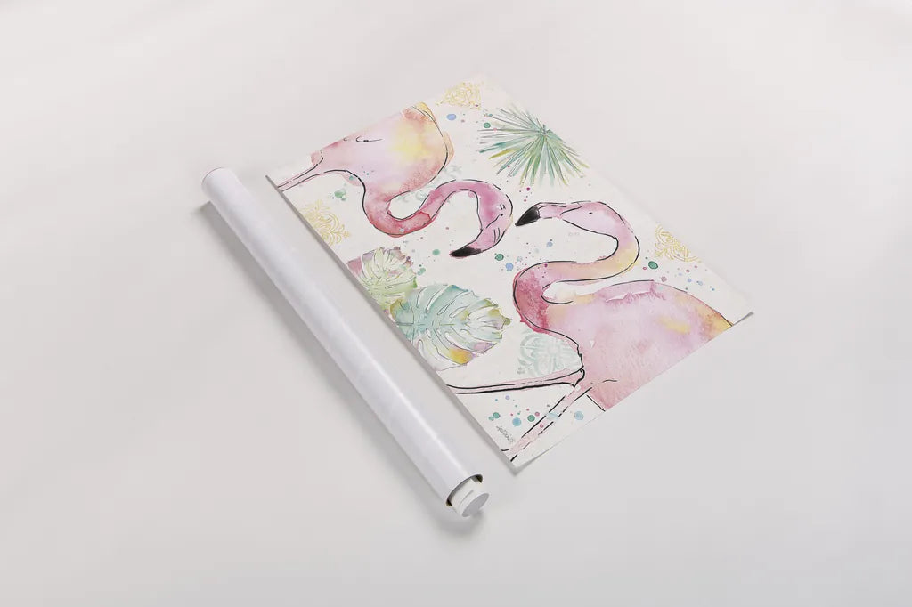 Palm Passion I by Anne Tavoletti. shown as a rolled paper print. Available as archival giclee rolled canvas, fine art paper, or poster print. SKU 29023i.