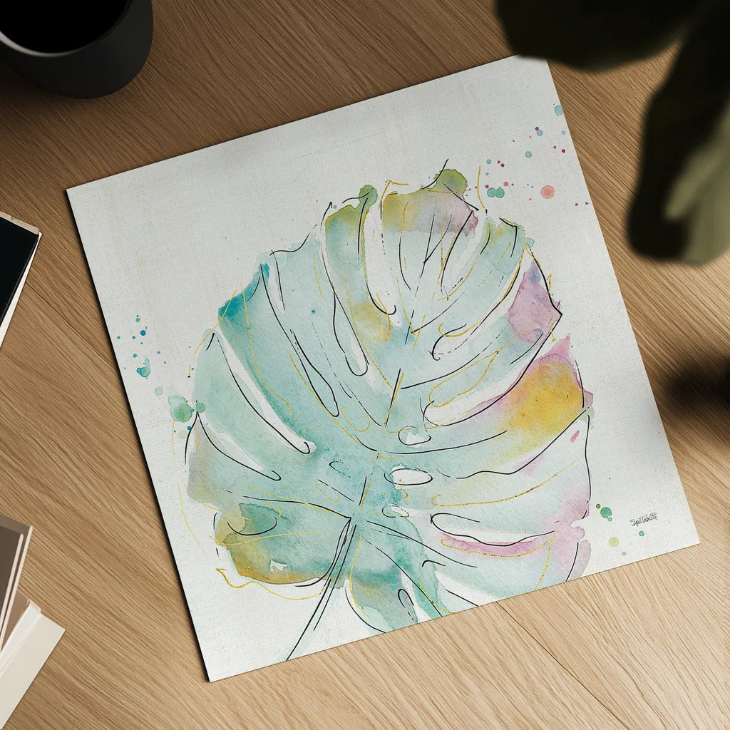 Palm Passion IV no Words by Anne Tavoletti. Shown as a detailed flat fine art print, highlighting archival giclee quality. Available as an archival giclee rolled canvas, fine art paper, or poster print. SKU 29193a.