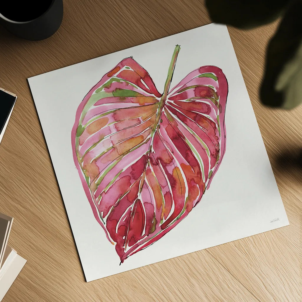 Palm Springs II by Anne Tavoletti. Shown as a detailed flat fine art print, highlighting archival giclee quality. Available as an archival giclee rolled canvas, fine art paper, or poster print. SKU 95658a.