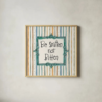 Pet Sentiments I by Anne Tavoletti. Shown in a natural wood glass frame for a timeless modern aesthetic. Available as an archival giclee rolled canvas, fine art paper, or poster print. SKU 89392a.