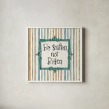 Pet Sentiments I by Anne Tavoletti. Shown in a crisp white glass frame for a clean and minimalist style. Available as an archival giclee rolled canvas, fine art paper, or poster print. SKU 89392a.