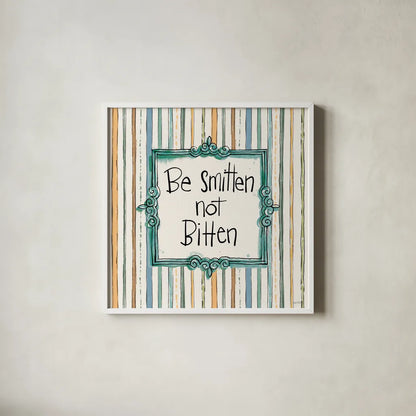 Pet Sentiments I by Anne Tavoletti. Shown in a crisp white glass frame for a clean and minimalist style. Available as an archival giclee rolled canvas, fine art paper, or poster print. SKU 89392a.