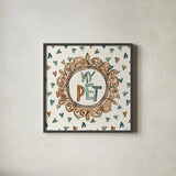 Pet Sentiments II by Anne Tavoletti. Shown in a sleek black glass frame for a contemporary gallery look. Available as an archival giclee rolled canvas, fine art paper, or poster print. SKU 89393a.