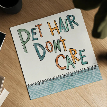 Pet Sentiments III by Anne Tavoletti. Shown as a detailed flat fine art print, highlighting archival giclee quality. Available as an archival giclee rolled canvas, fine art paper, or poster print. SKU 89394a.