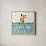 Pet Sentiments IV by Anne Tavoletti. Shown in a natural wood glass frame for a timeless modern aesthetic. Available as an archival giclee rolled canvas, fine art paper, or poster print. SKU 89395a.