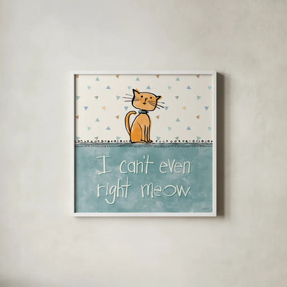 Pet Sentiments IV by Anne Tavoletti. Shown in a crisp white glass frame for a clean and minimalist style. Available as an archival giclee rolled canvas, fine art paper, or poster print. SKU 89395a.