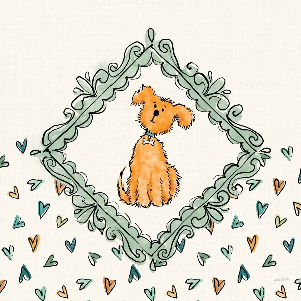 Pet Sentiments V by Anne Tavoletti. SKU 89396a. Archival Giclee Fine art print for wall decor.