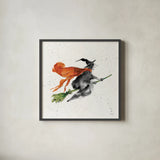Phantom Witch by Anne Tavoletti. Shown in a sleek black glass frame for a contemporary gallery look. Available as an archival giclee rolled canvas, fine art paper, or poster print. SKU 57913a.