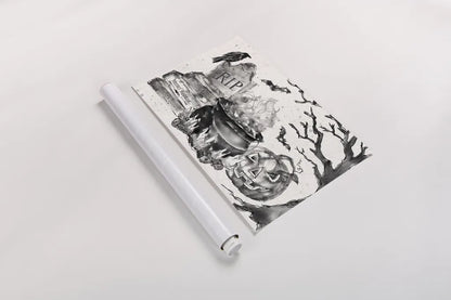 Phantoms of the Night I by Anne Tavoletti. shown as a rolled paper print. Available as archival giclee rolled canvas, fine art paper, or poster print. SKU 55944i.