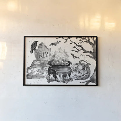 Phantoms of the Night I by Anne Tavoletti. shown as a paper print in a black flame. Available as a archival giclee rolled canvas, fine art paper, or poster print. SKU 55944i.