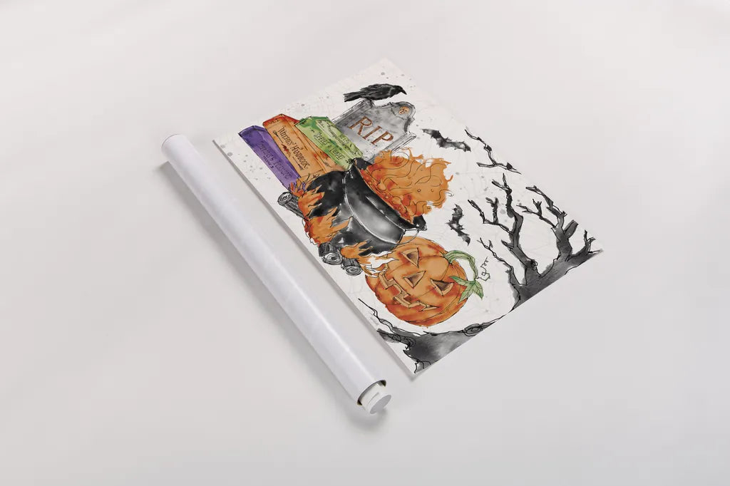 Phantoms of the Night I Color by Anne Tavoletti. shown as a rolled paper print. Available as archival giclee rolled canvas, fine art paper, or poster print. SKU 55953i.