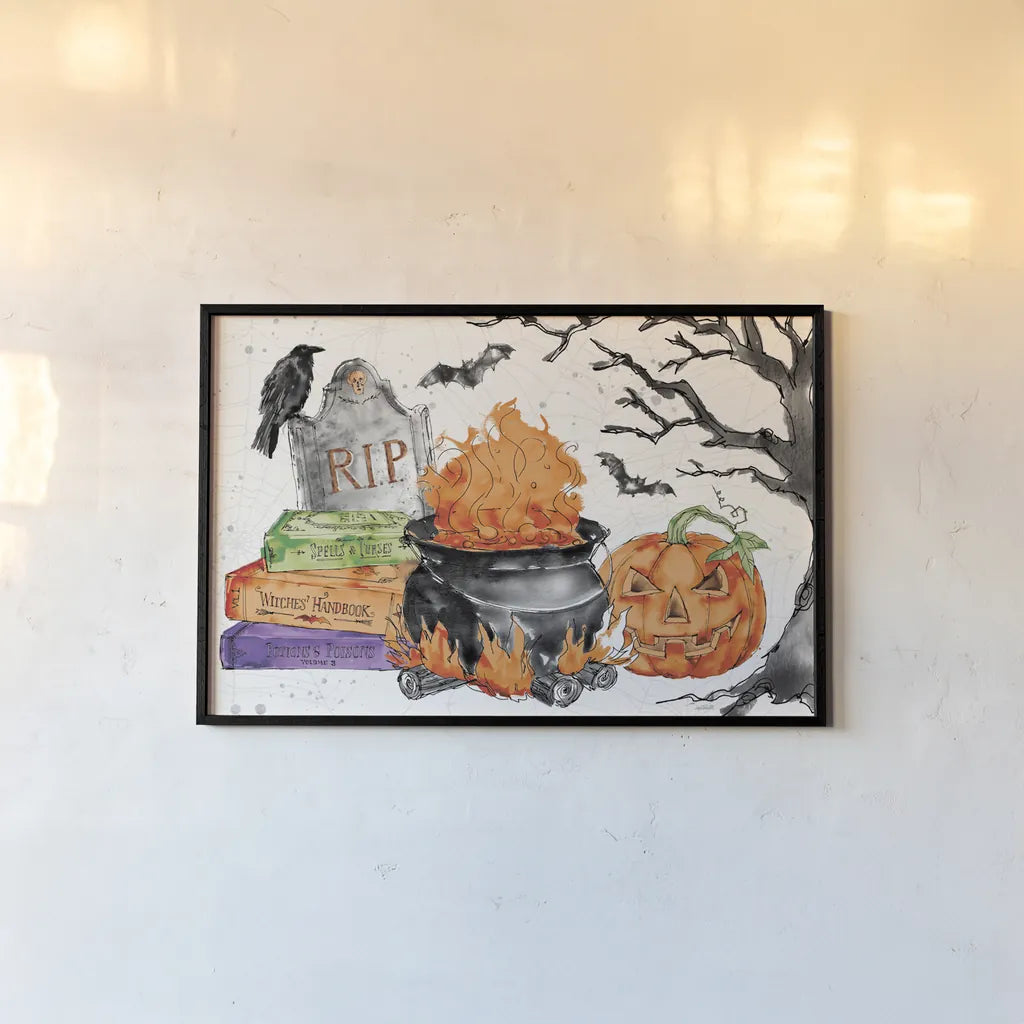 Phantoms of the Night I Color by Anne Tavoletti. shown as a paper print in a black flame. Available as a archival giclee rolled canvas, fine art paper, or poster print. SKU 55953i.