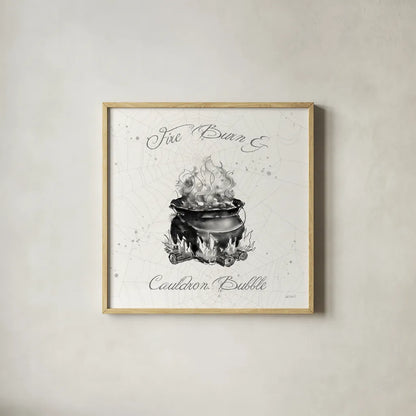 Phantoms of the Night II by Anne Tavoletti. Shown in a natural wood glass frame for a timeless modern aesthetic. Available as an archival giclee rolled canvas, fine art paper, or poster print. SKU 55945a.