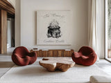 Phantoms of the Night II by Anne Tavoletti. Shown as extra-large giant wall art in a modern living room. Available as an archival giclee rolled canvas, fine art paper, or poster print. SKU 55945a.